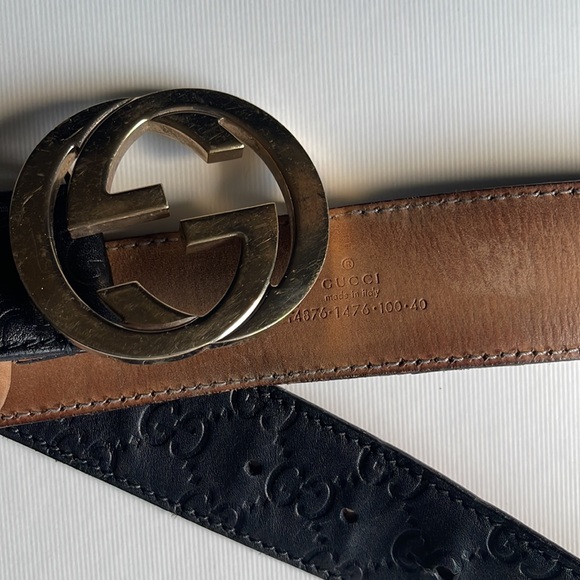 Gucci Signature Leather Belt - Medium - Picture 3 of 4
